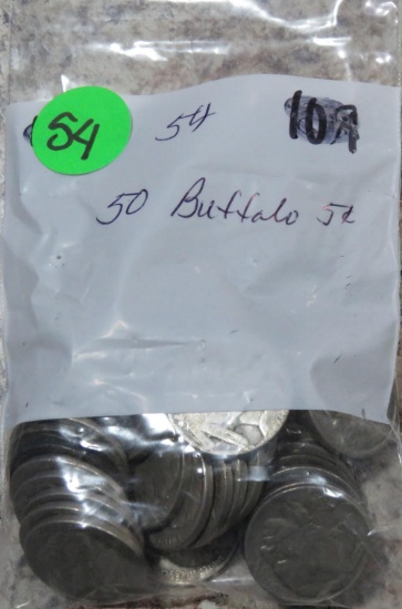 (50) Buffalo Nickels