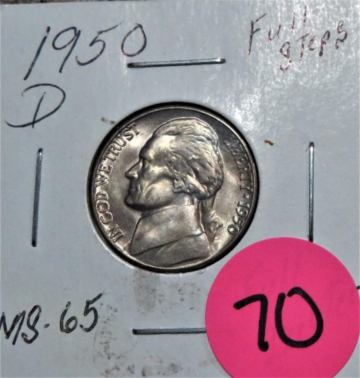1950-D Jefferson Nickel