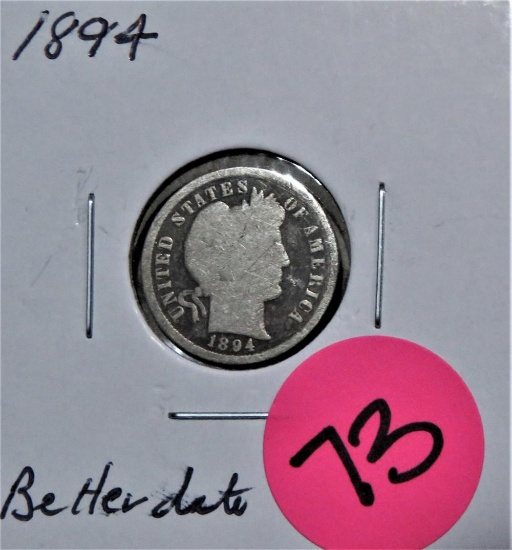1894 Barber Dime