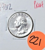 1962 Proof Quarter Dollar