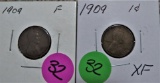 1909, 1909 VDB Lincoln Cents