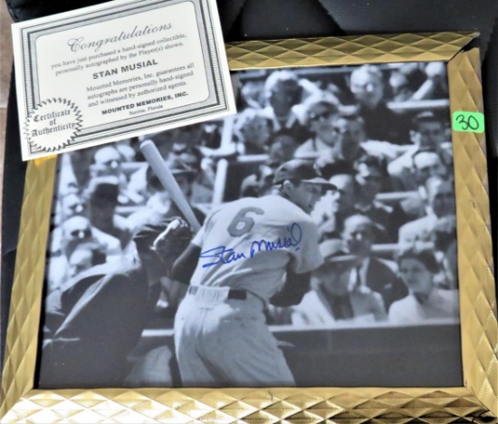 Musial Signed Photo