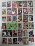 4 Sheets of Baseball Cards-36 Total