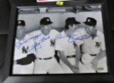 Dimaggio/ Fors/ Martin/ Mantle Signed Photo