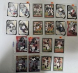 5 Sheets of Football Cards-20 Total