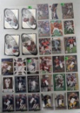 4 Sheets of Football Cards-31 Total