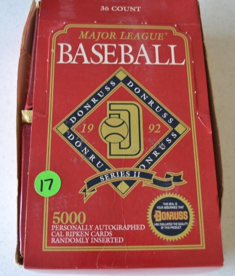 Box of 500 1992 baseball cards