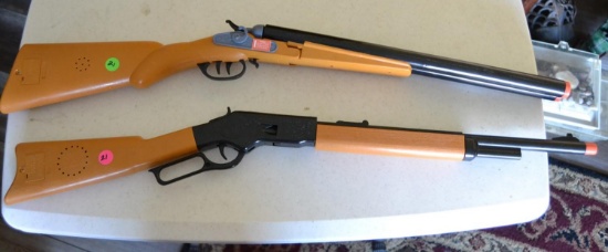 2 toy plastic rifles