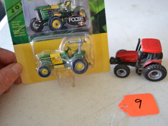 2 - 1/64 scale tractors ( JD 4020 & Case MX 135)