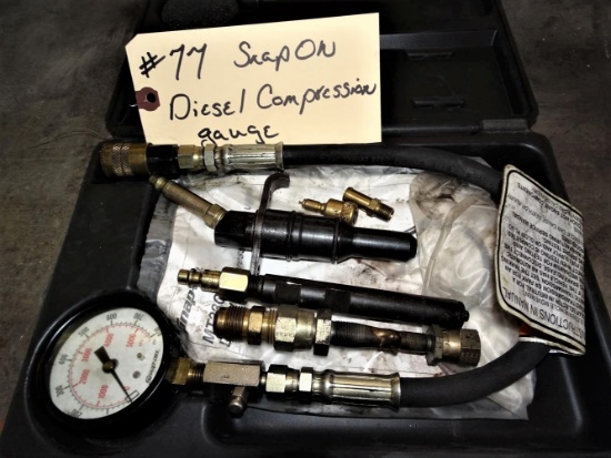Snap-On Diesel Compression Gauge w/Adaptors