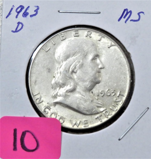 1963-D Franklin Half Dollar