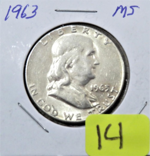 1963 Franklin Half Dollar