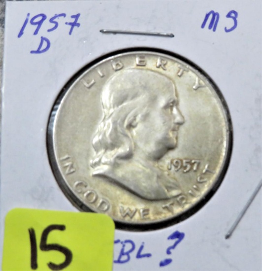 1957-D Franklin Half Dollar