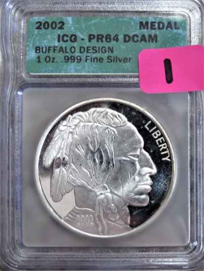 2002 Buffalo 1oz Fine Silver