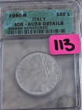 1980-R Italy Coin