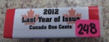 2012 Canada One Cents