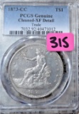 1873 CC Trade Silver Dollar