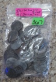 (50) 194 WW2 Zinc Cents