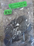 (50) 194 WW2 Zinc Cents