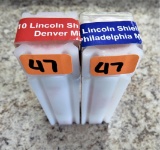 2 Rolls Lincoln Shield Cents