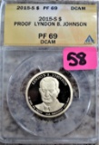 2015-S Proof Lyndon B. Johnson Dollar