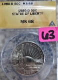 1986-D Statue of Liberty Half