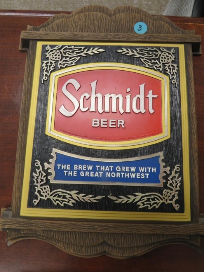 Schmidt Beer wall hanging