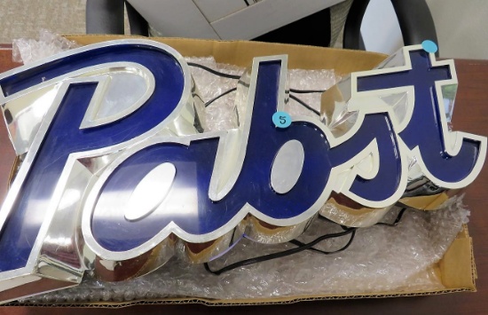 Pabst Blue Ribbon lighted sign