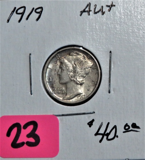 1919 Mercury Dime