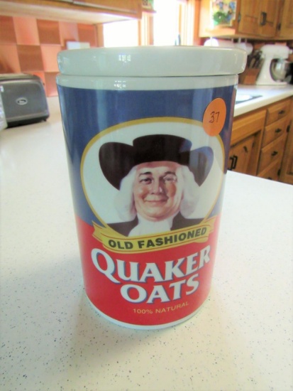 Quaker Oats Glass Cookie Jar