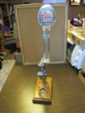 Coors Light Keg Tap and Stand with Glass
