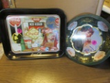 2 Coca-Cola Tin Trays