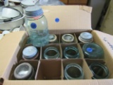 12 Quart Jars Mixture of Atlas and Ball (some with zinc lids)