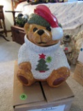 Christmas Bear Cookie Jar