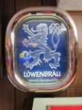 Lowenbrau lighted sign with lion