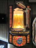 Old Style lighted beer stein sign