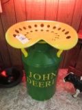 John Deere milk can chair