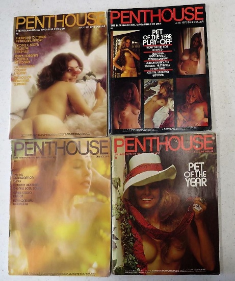4 PENTHOUSE 1973 MAY, JUNE, JULY, OCT