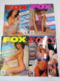 3 FOX, 1 FOXY MAGAZINE - SEPT MARCH 88, MARCH 89, FOXY-AUG92