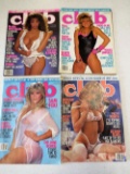4 CLUB MAGZINES - JUNE 89, OCT 89, HOLIDAY ISSUE, AUG 90