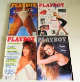 JULY,AUG,OCT,NOV 1987 PLAYBOYS