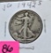 1942-S Walking Liberty Half