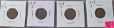 (2) 1919-P, 1919-D, 1919-S Lincoln Wheat Cents