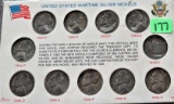 US Silver Wartime Nickel Set