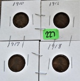 4 Lincoln Cents