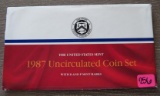 1987 Uncirculated Coin Set