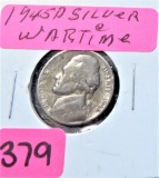 1945-D Silver Wartime Nickel
