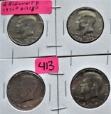 2 Bicen, 1972-D, 1978-D Kennedy Half Dollars