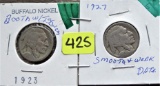 1923, 1927 Buffalo Nickels