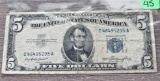 1953 US $5 Silver Certificate